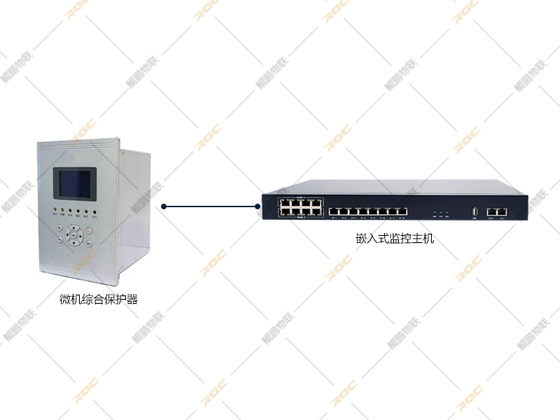 微机综合保护器接入主机的示意图 微机综合保护器接入主机的示意图